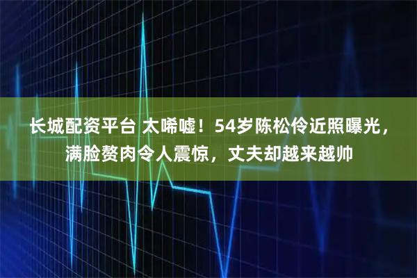 长城配资平台 太唏嘘！54岁陈松伶近照曝光，满脸赘肉令人震惊，丈夫却越来越帅